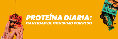 Proteína diaria: Cantidad de consumo por peso (en gramos)