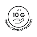 Logo que indica que el producto es una buena fuente de proteina 10 gr.