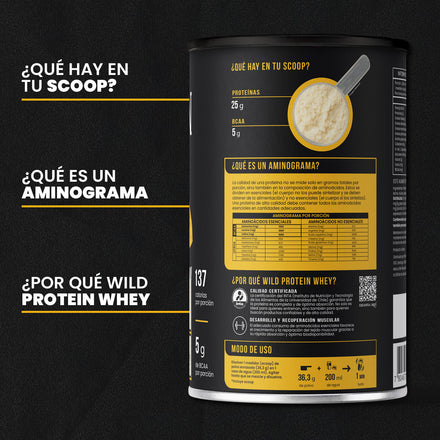 Wild Protein Whey Sabor Vainilla 653 g