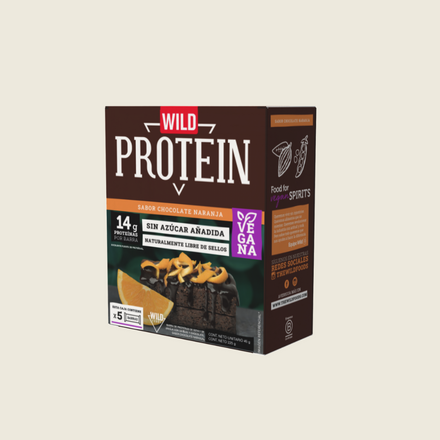 Wild Protein Vegana Chocolate Naranja 5 unidades