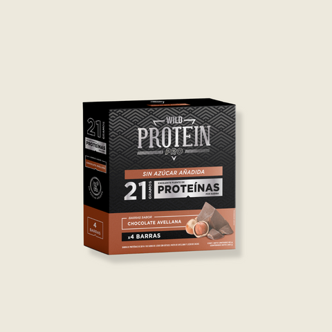 Barrita Wild Protein Pro Chocolate Avellana 4 unidades