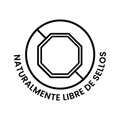 Logo que indica que el producto es naturalmente libre de sellos.