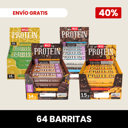 Pack 4 x Barritas Wild Protein ELIGE TU SABOR