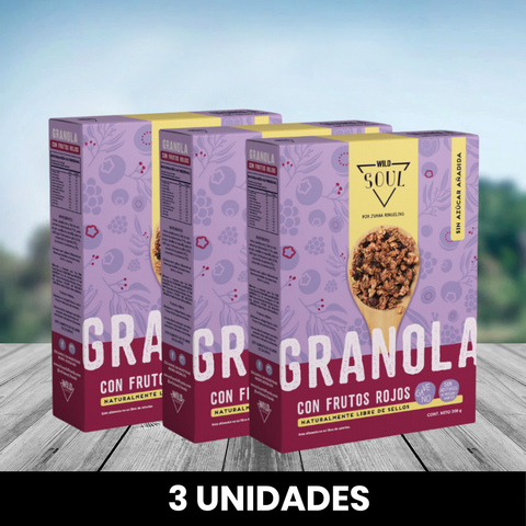 Pack 3 x Granola Soul Frutos Rojos
