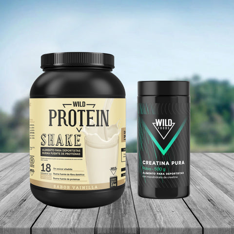 Pack Wild Protein Shake + Creatina 500 g
