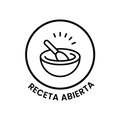 Logo que marca una receta abierta.