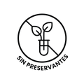 Logo que indica que el producto es sin preservantes.