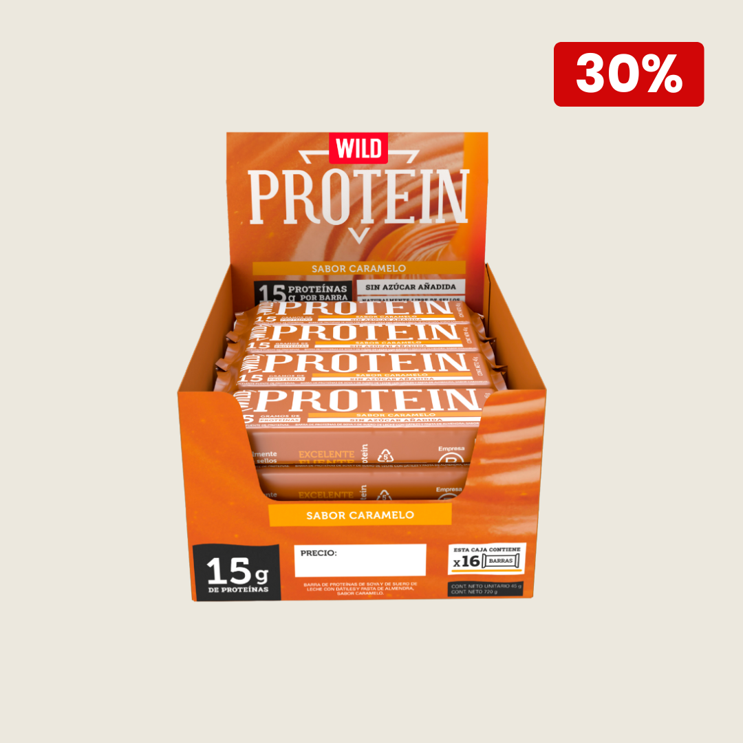 Wild Protein Caramelo 16 unidades
