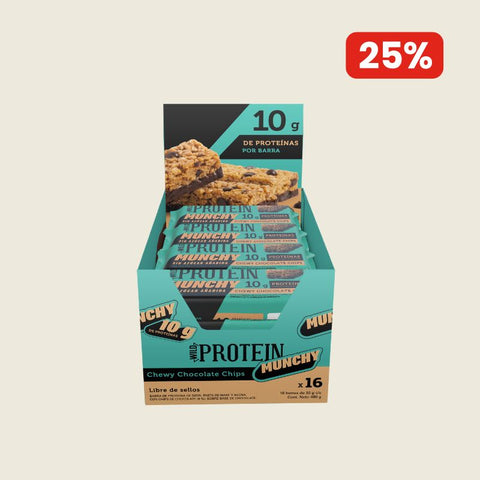 Wild Protein Munchy Chocolate Chips 16 unidades