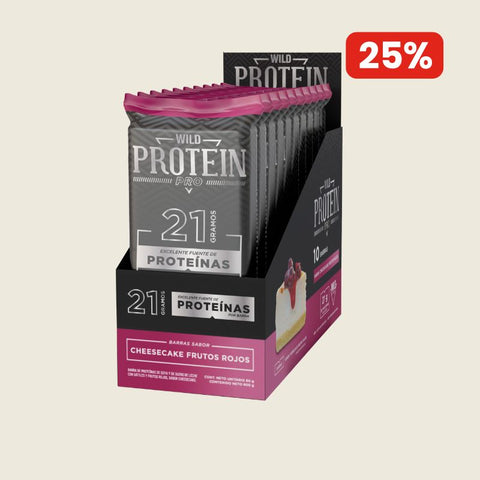 Barrita Wild Protein Pro Berries Cheesecake 10 unidades