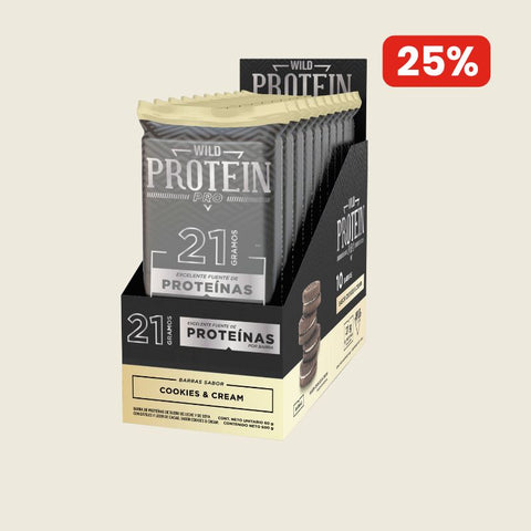 Barrita Wild Protein Pro Cookies & Cream 10 unidades