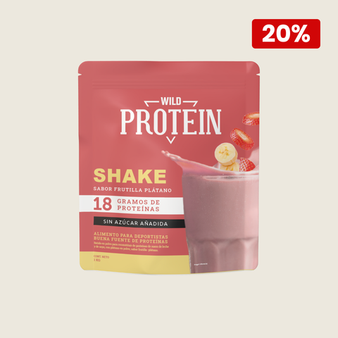 Shake en polvo sabor Frutilla Plátano 1 kg