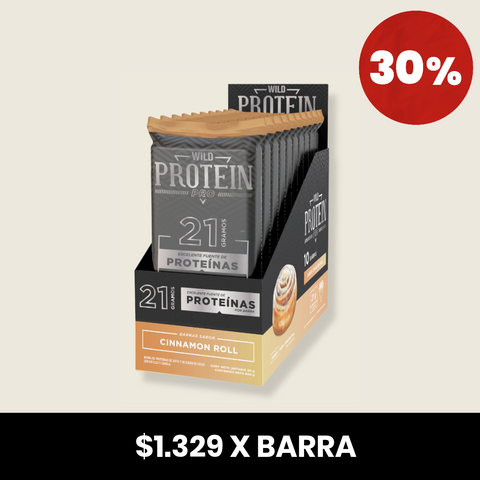 Barrita Wild Protein Pro Cinnamon Roll 10 unidades