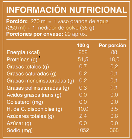Shake en polvo sabor Manjar 1 kg