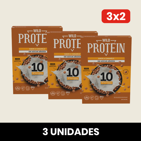 Pack Wild Protein Cereal Caramelo