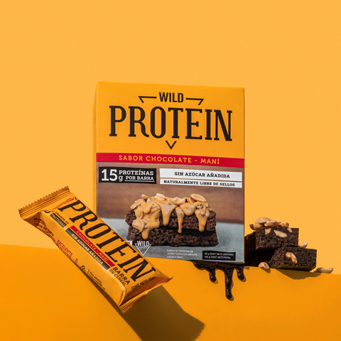 Wild Protein Chocolate Maní 5 unidades