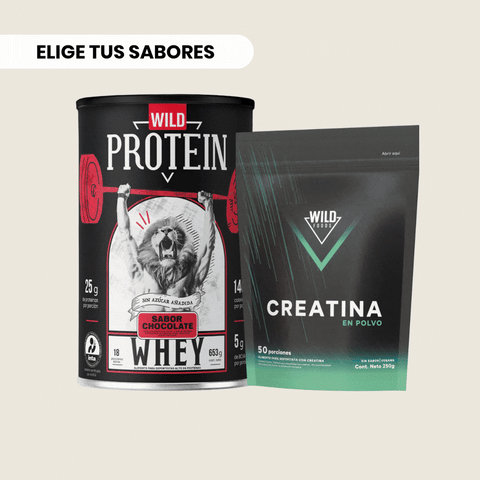 Pack Whey Protein + Creatina 250g ELIGE TU SABOR
