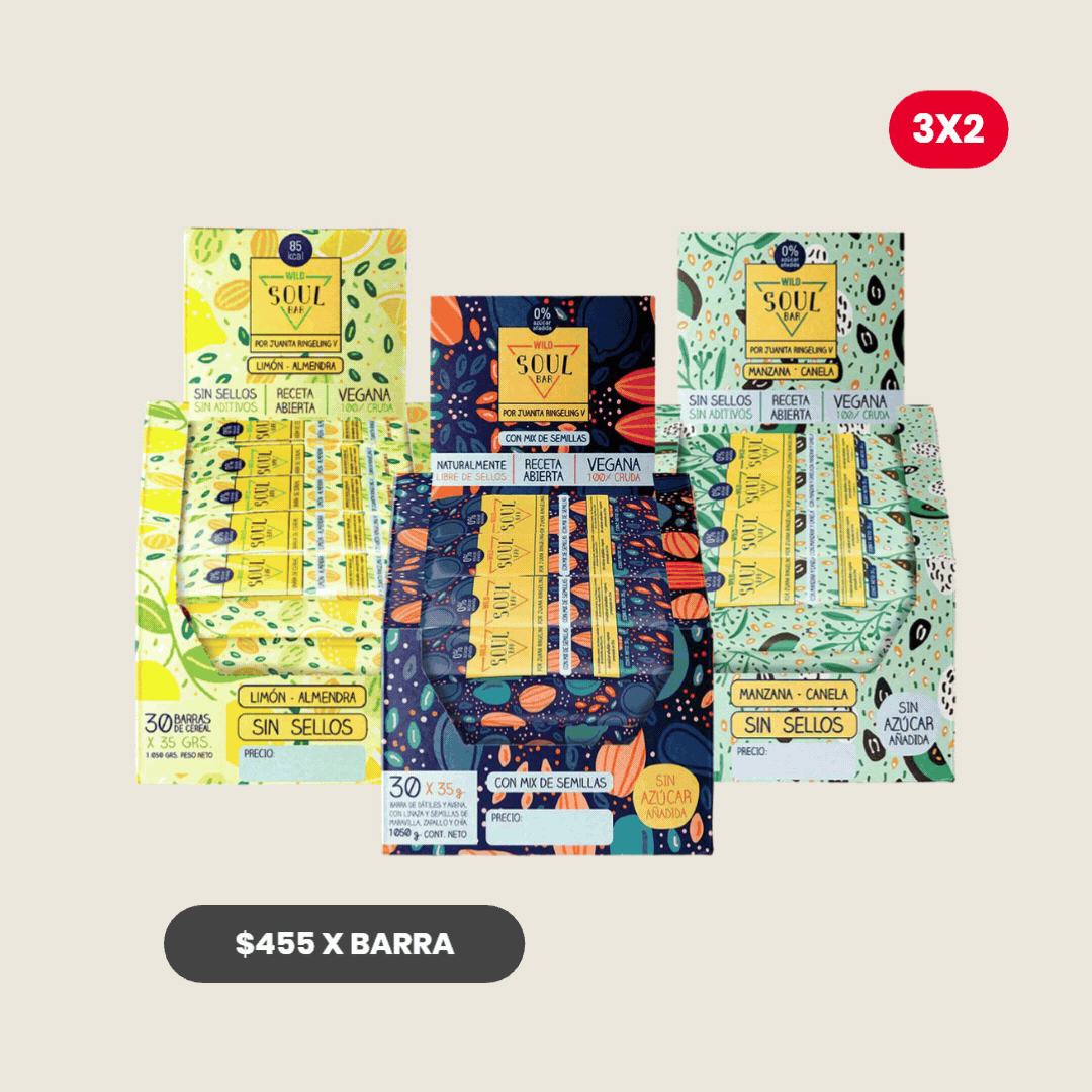 Pack 3 x Barritas Wild Soul ELIGE TU SABOR