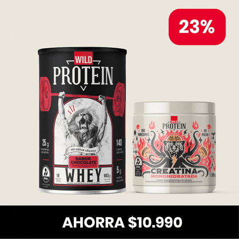 Pack Whey Protein 653g + Creatina 500g ELIGE TU SABOR