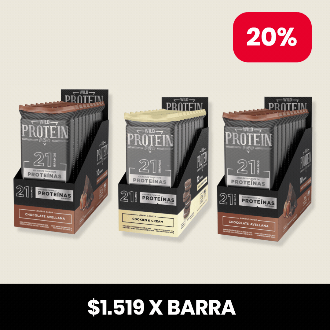 Pack x 30 Barritas Wild Protein Pro ELIGE TU SABOR