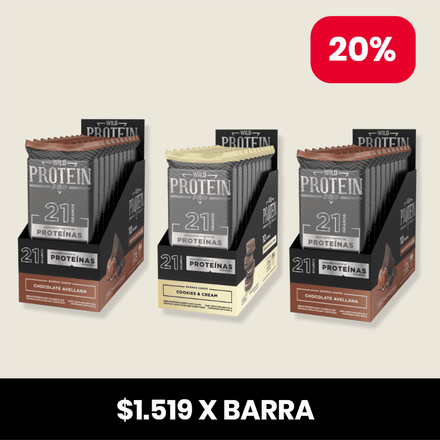 Pack x 30 Barritas Wild Protein Pro ELIGE TU SABOR