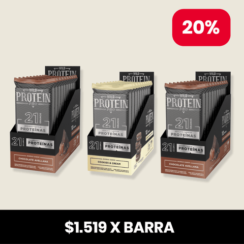 Pack x 30 Barritas Wild Protein Pro ELIGE TU SABOR