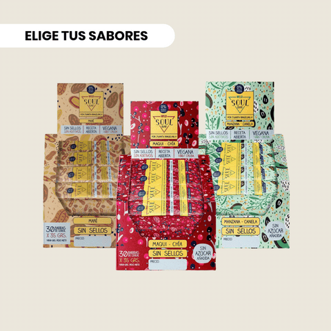 Pack 3 x Barritas Wild Soul ELIGE TU SABOR