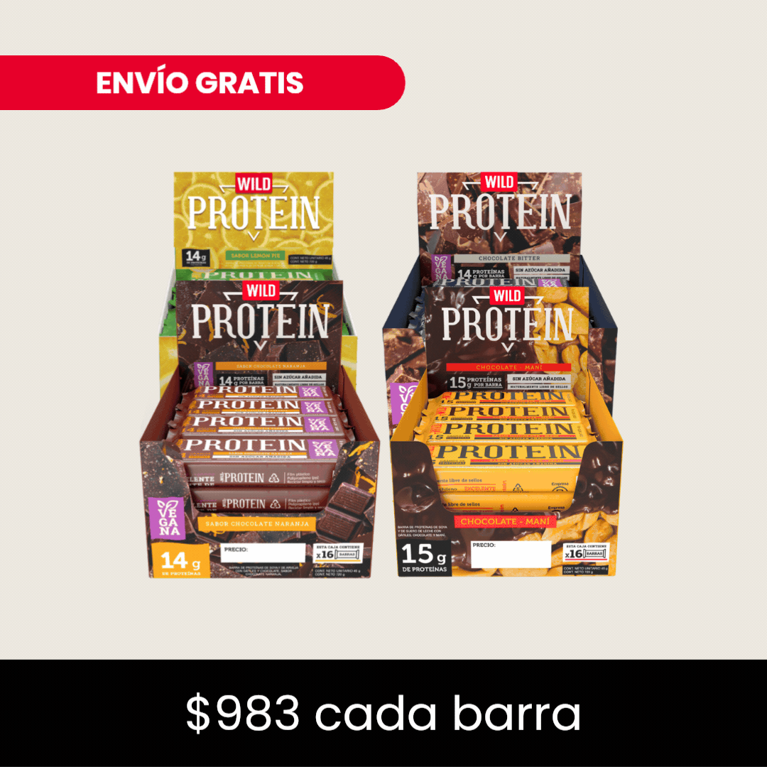 Pack x 64 Barritas Wild Protein ELIGE TU SABOR