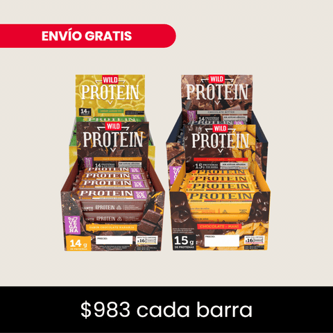 Pack x 64 Barritas Wild Protein ELIGE TU SABOR