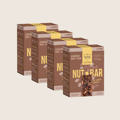 Pack x 4 Barritas de Frutos Secos Cacao Nibs Maní - 4 unidades