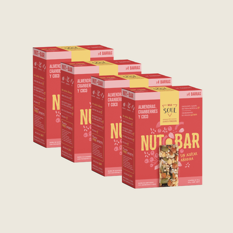 Pack x 4 Barritas de Frutos Secos Cranberry Coco - 4 unidades