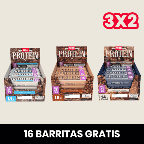 Pack 3 x Barritas Wild Protein - Sabores seleccionados