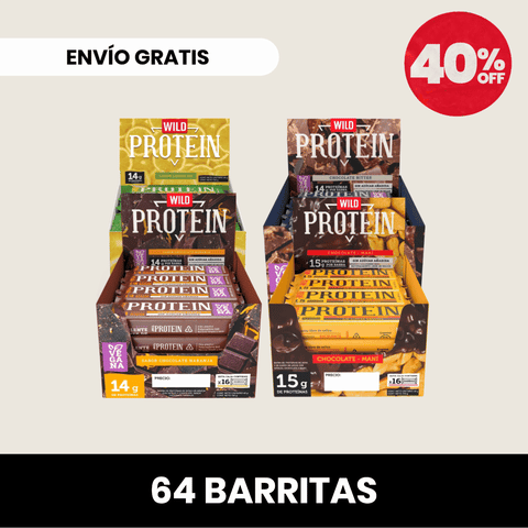 Pack 4 x Barritas Wild Protein ELIGE TU SABOR