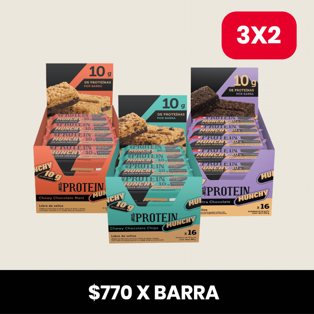 Pack 3 x Munchy Wild Protein ELIGE TU SABOR