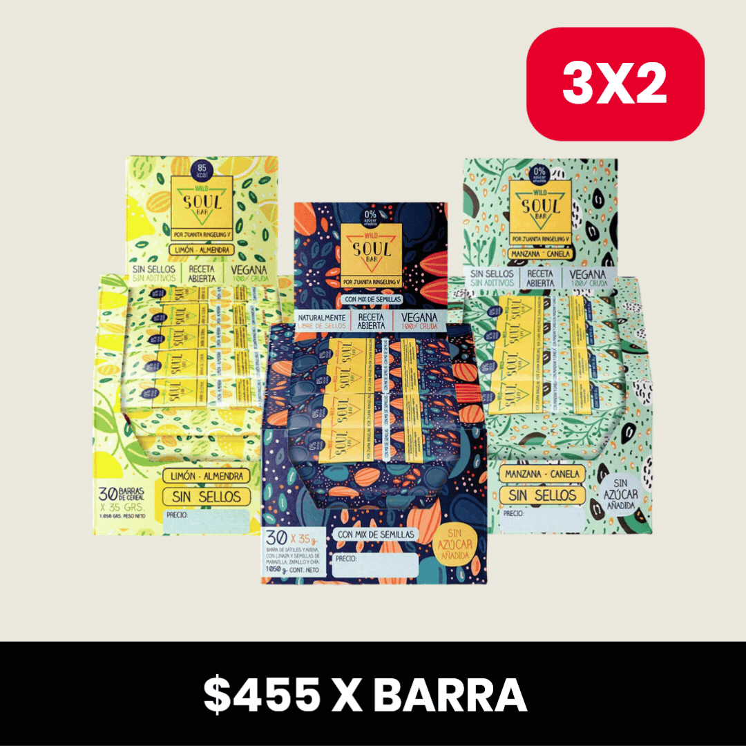 Pack 3 x Barritas Wild Soul ELIGE TU SABOR