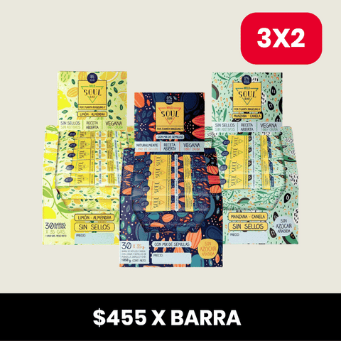 Pack 3 x Barritas Wild Soul ELIGE TU SABOR
