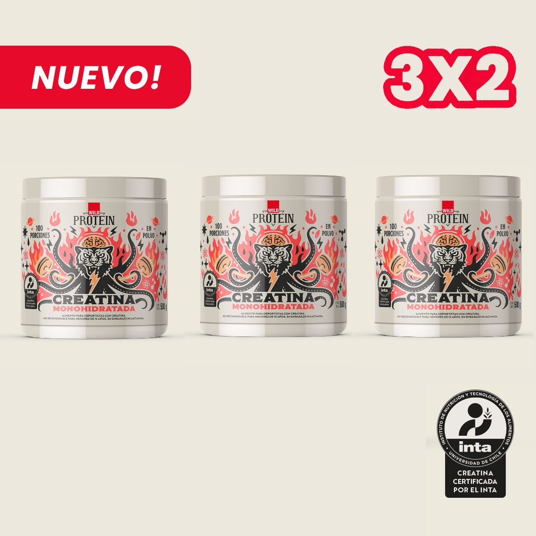 Pack 3 x Creatina Monohidratada 500g