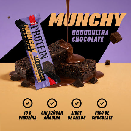 Pack x 4 Barritas Munchy Ultra Chocolate - 4 unidades