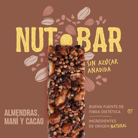 Pack x 4 Barritas de Frutos Secos Cacao Nibs Maní - 4 unidades
