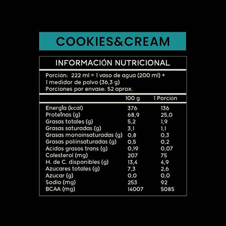 Wild Protein Whey Sabor Cookies & Cream 1,87 kg