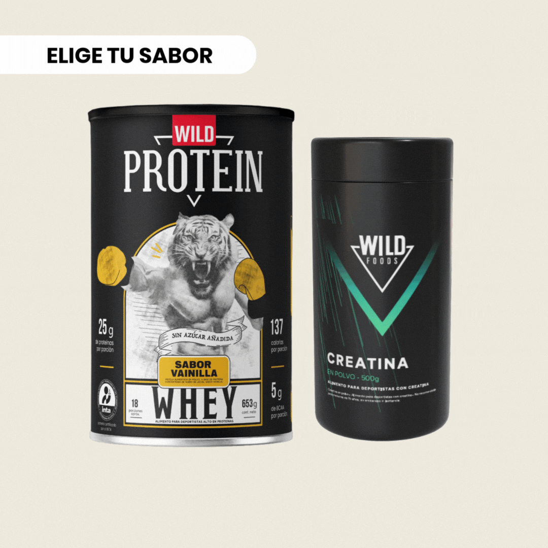 Pack Whey Protein + Creatina ELIGE TU SABOR