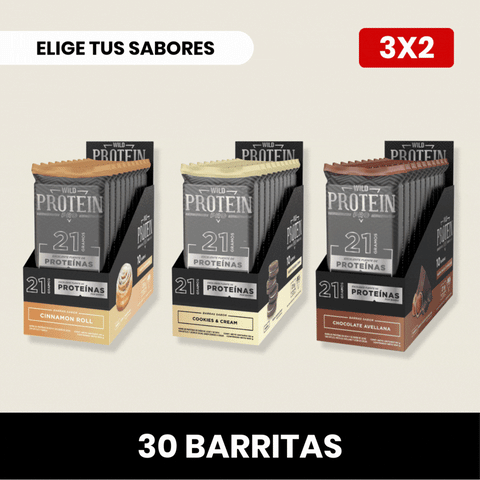 Pack 3 x Barritas Wild Protein Pro ELIGE TU SABOR