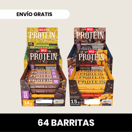 Pack 4 x Barritas Wild Protein ELIGE TU SABOR