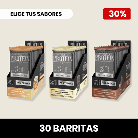 Pack 3 x Barritas Wild Protein Pro ELIGE TU SABOR