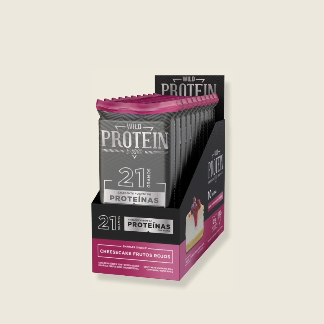Barrita Wild Protein Pro Berries Cheesecake 10 unidades