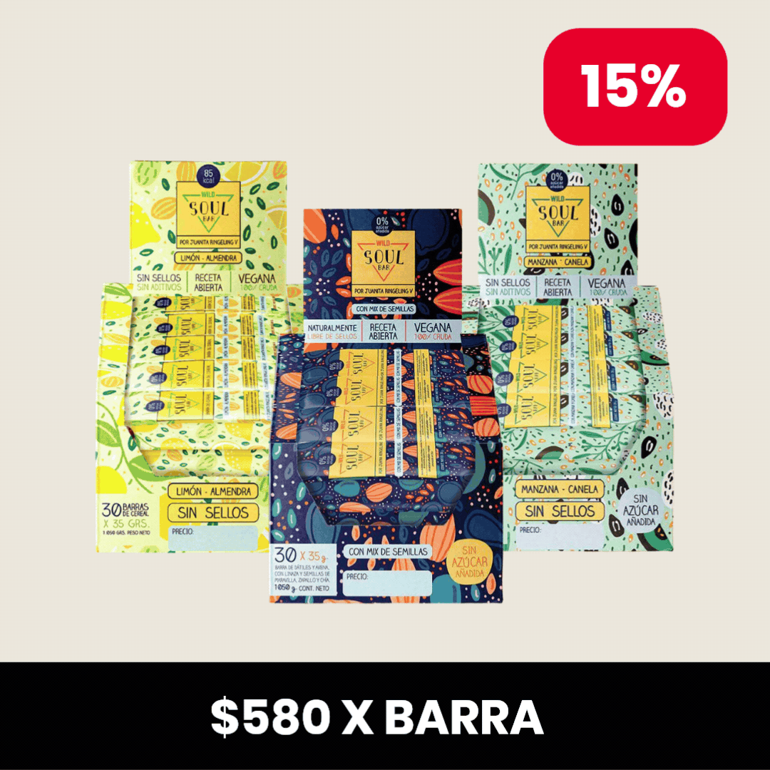 Pack 3 x Barritas Wild Soul ELIGE TU SABOR