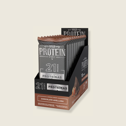 Barrita Wild Protein Pro Chocolate Avellana 10 unidades