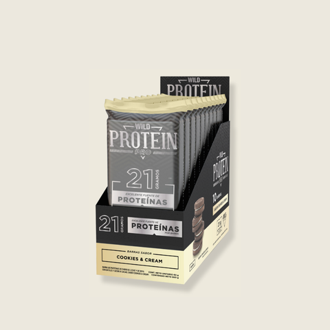 Barrita Wild Protein Pro Cookies & Cream 10 unidades