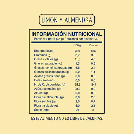 Soul Bar Limón 30 unidades