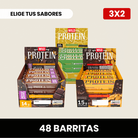 Pack 3 x Barritas Wild Protein ELIGE TU SABOR